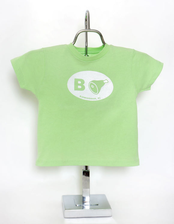 B+Ham Short Sleeve T-Shirt Toddler and Youth Mint