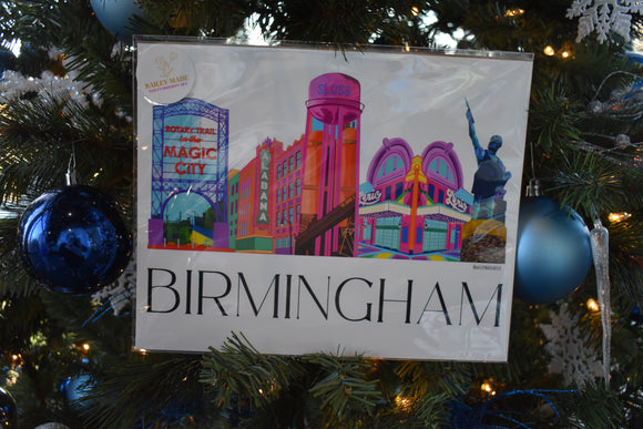 Birmingham Icons Print 5x7 Bailey Made Art Co.