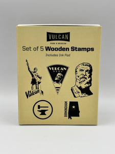 Vulcan Wooden Stamp Set