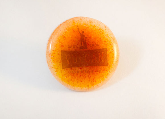 Vulcan Fire Glass Magnet The Glass Studio