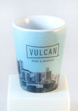 Vulcan City Ceramic Shot Glass